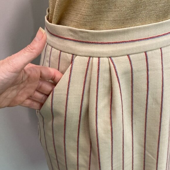 Tommy Hilfiger Cream Wool Pencil Skirt Size 6 - Picture 5 of 14